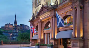 Facade of The Caledonian in Edinburgh - a Waldorf-Astoria property