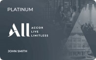 Accor platinum membership card